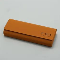 Retro Leather Glasses Case Anti-compression Eyeglasses Storage Box Myopia Presbyopia Sun Glasses Protector Eyewear Accessories