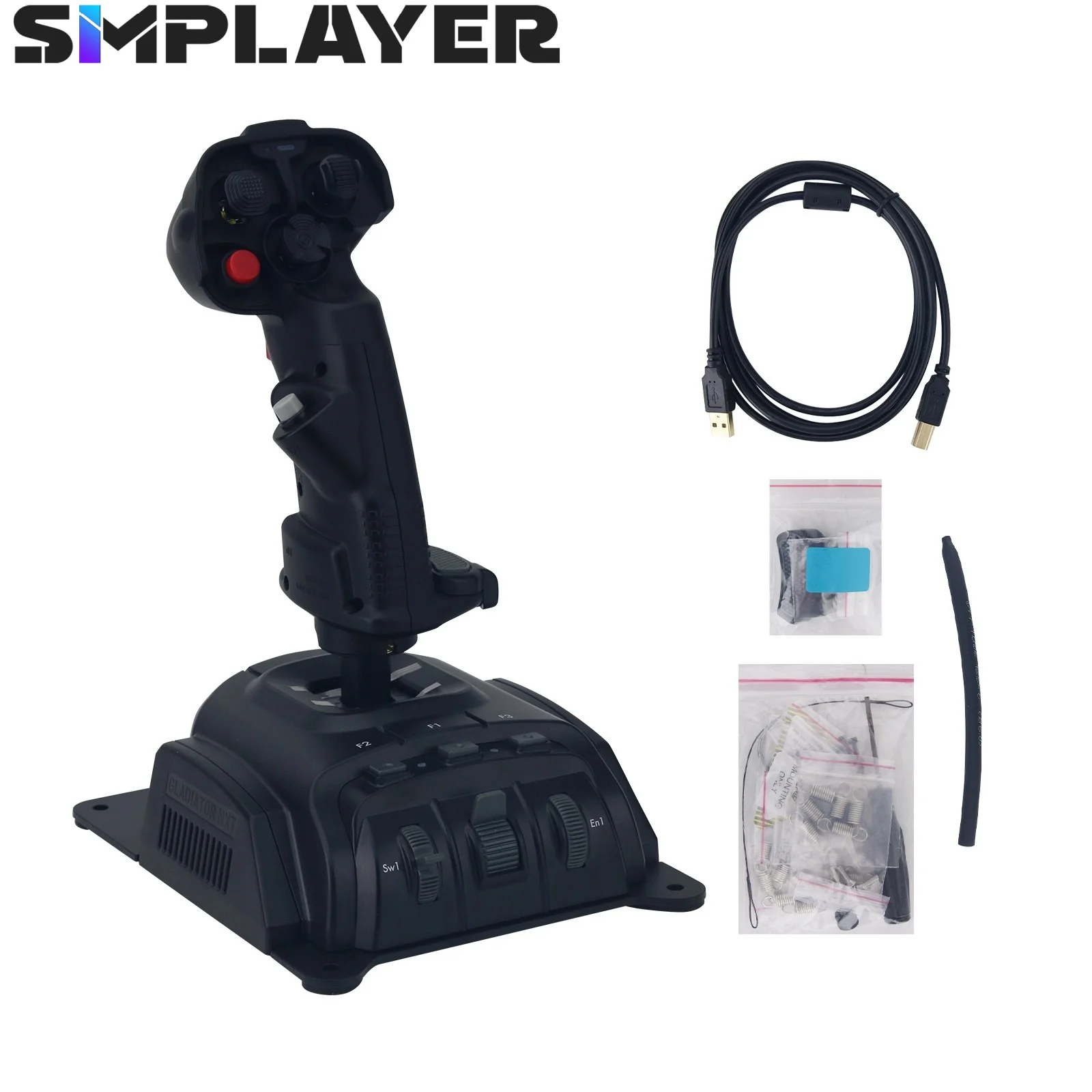 Simplayer GNE SCG Joystick Padrão-Direito Acessório para Simulador de Jogos de Corrida para Controle de Simulação de Voo VKBSIM VKB