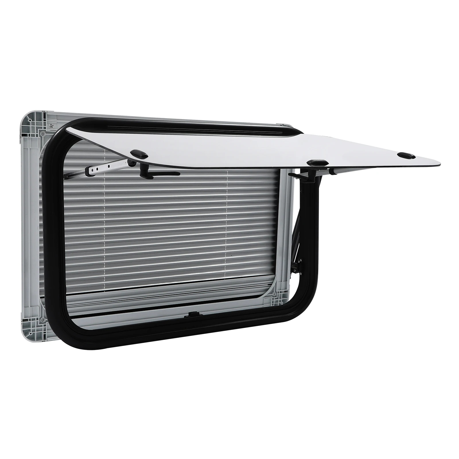 

750*500mm RV Push Out Window Exit Window Camper Motorhome Caravan External Push Window w/ Window Screen