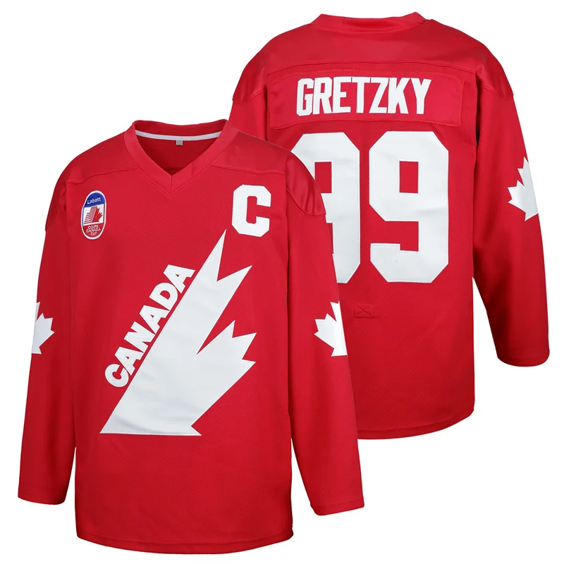 1991 Coupe Team Canada Cup 99 Gretzky Retro Hockey Jersey