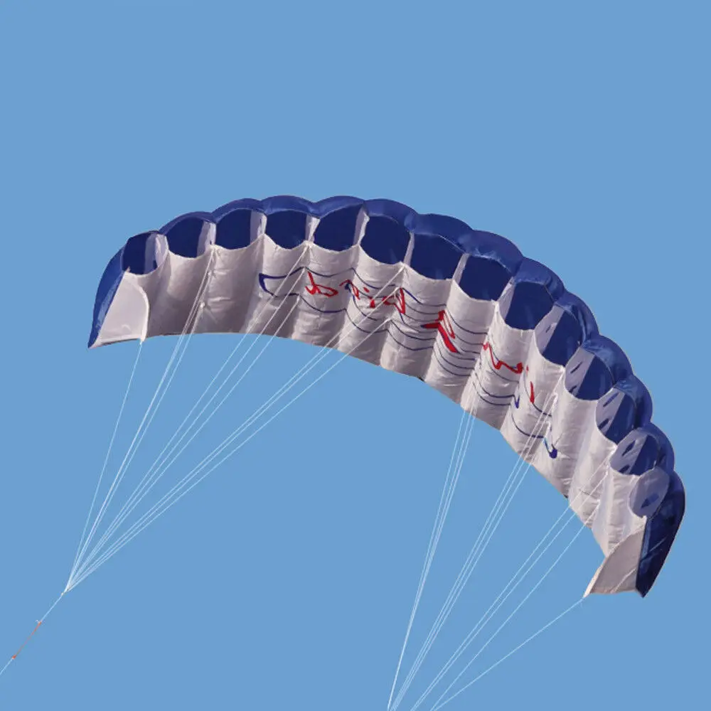 Outdoor Fun Sports Power Dual Line Stunt Parafoil Fallschirm Regenbogen Sport Stranddrachen für Anfänger – Detail 1