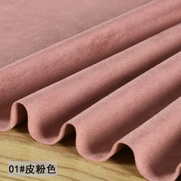 Thickening Double Sided Microfiber Suede Fabric Elastic Suede Material Matte Clothing Skirt Outerwear Decoration Sewing Fabric