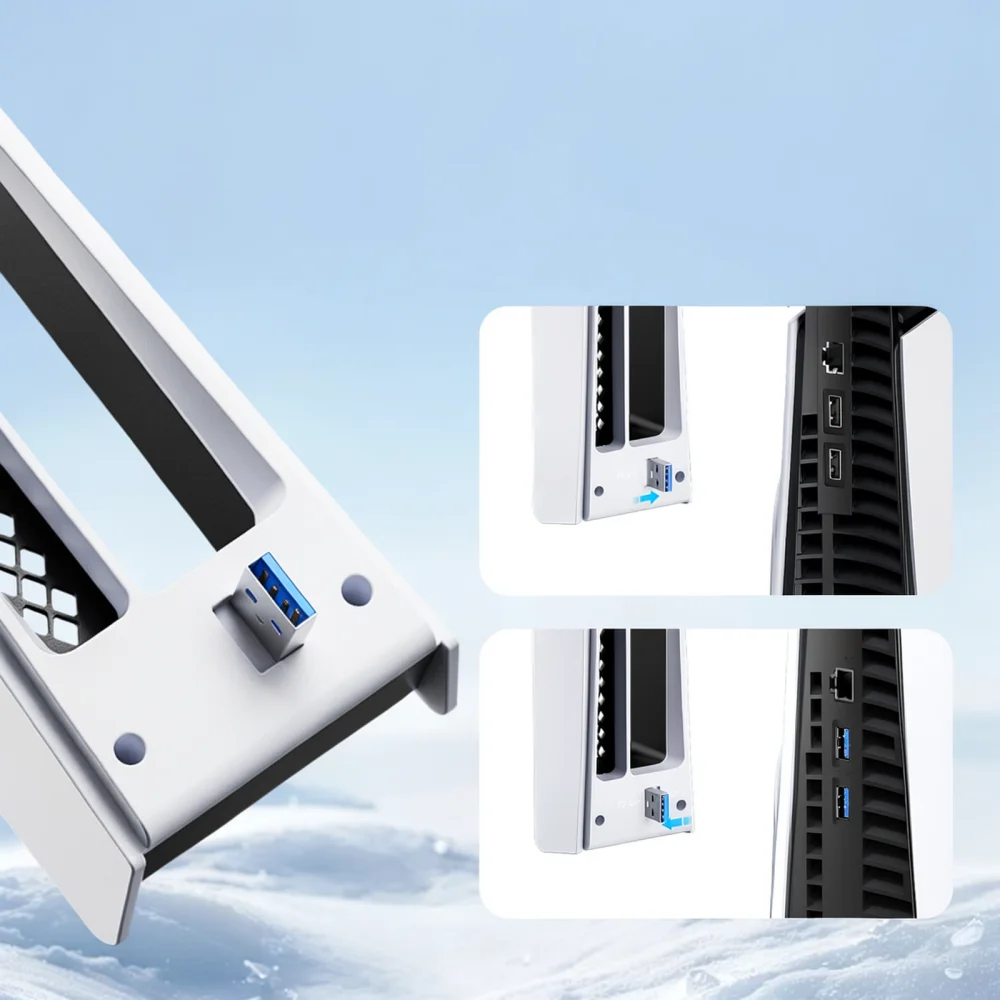 For PS5 Pro Cooling Fan External Radiator Automatic Temperature Control Cooler Efficient Gaming Console Accessories