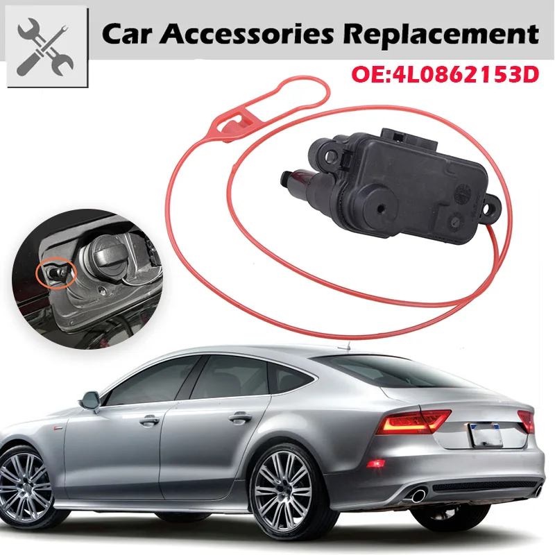 Rhyming Car Fuel Tank Lid Electric Motor Lock Actuator Fit For Audi A1 A3 A6 C7 Avant A7 Q3 Q7 RS5 4L0 862 153 D Car Accessories