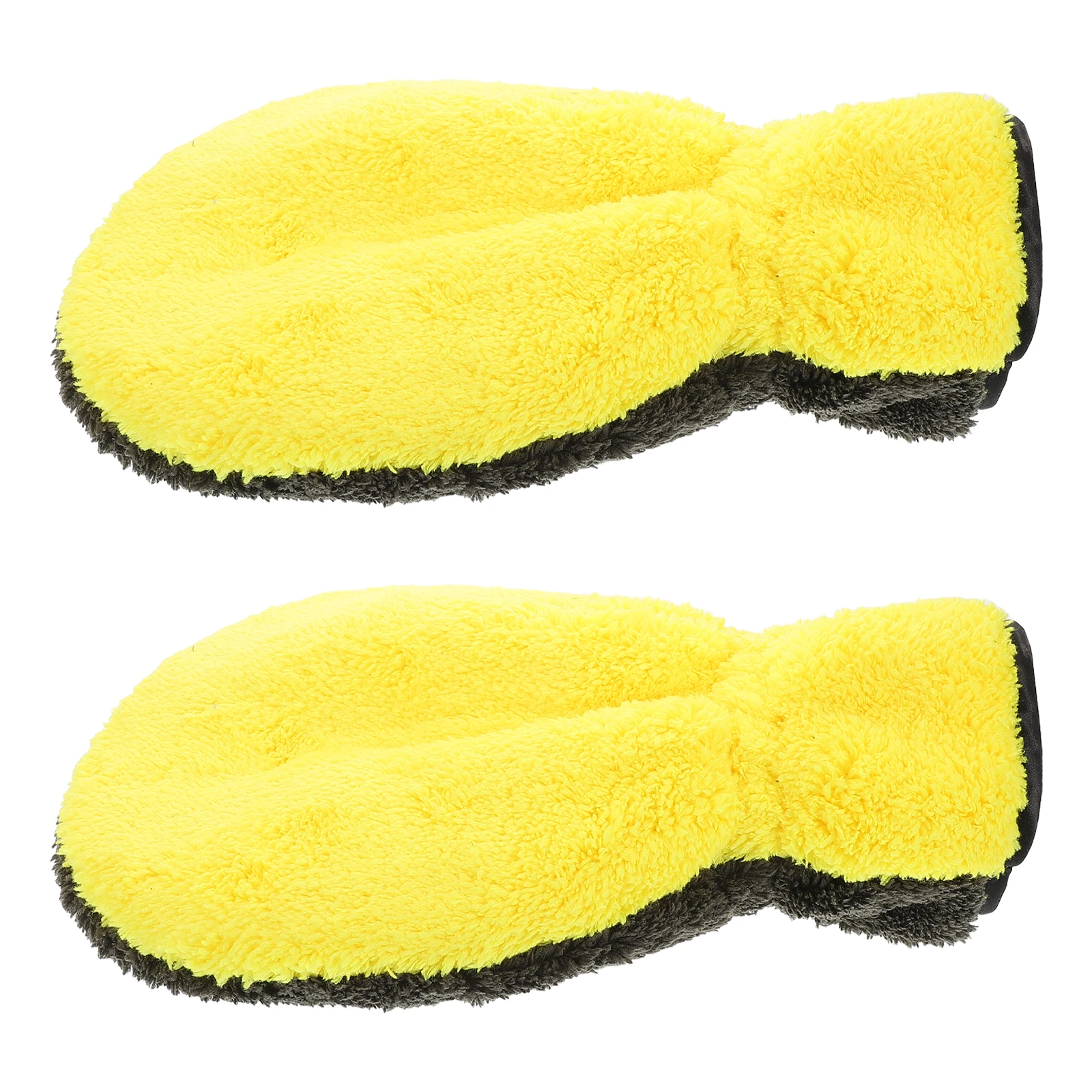 

2pcs Car Washing Gloves Multi Functional Durable Soft Double Sided Thick Car Wash Mitts Reusable Cleaning Supplies For Vehicle