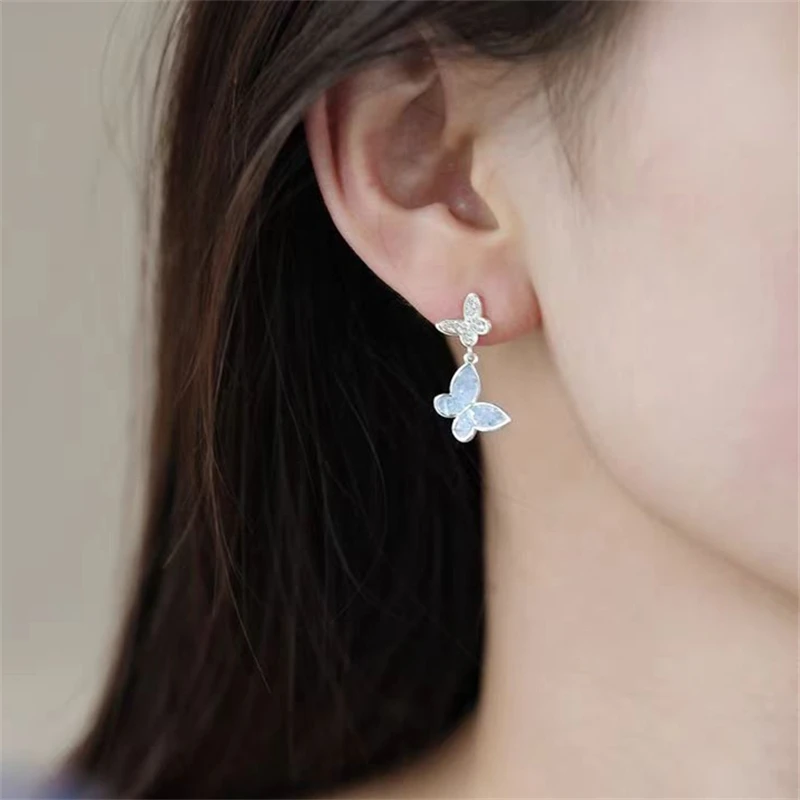 Eleganter Schmetterlings-Zirkon-Ring, Ohrringe, Armband, Halskette, Schmuck für Frauen, Geschenk für Sie, Alltagskleidung, besondere Anlässe – Detail 16