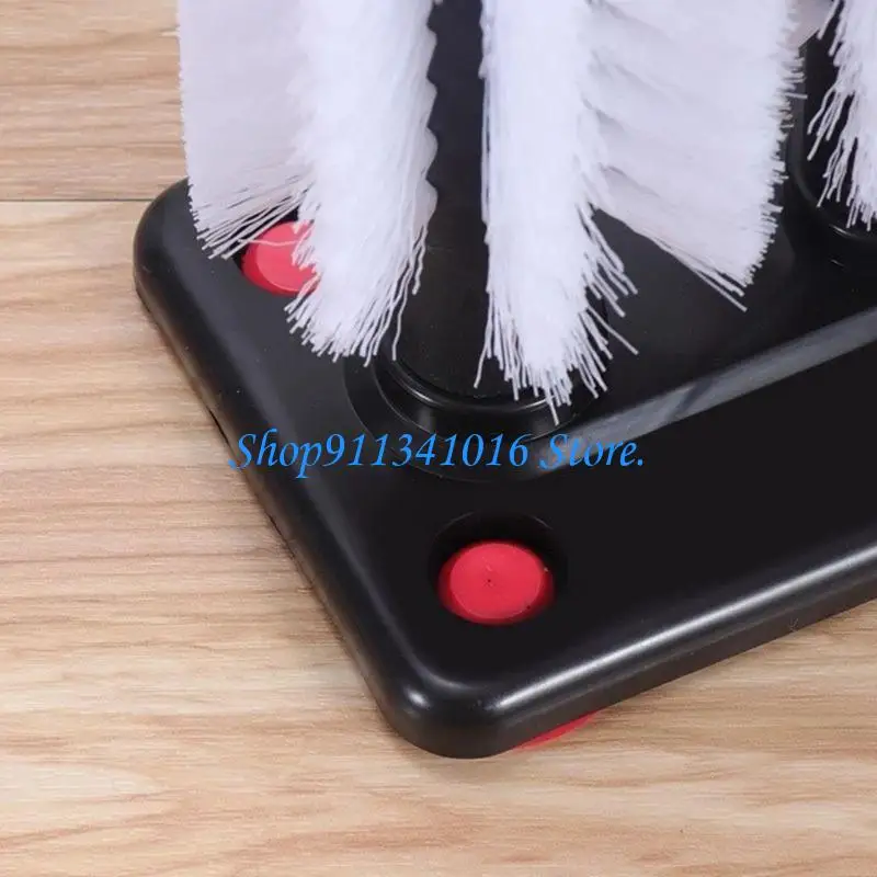  Water Bottle Cleaning Brush with Suction Base,3 Head Nylon Bristle Brush Glass Cup Washer Brush Cleaner Home Tools