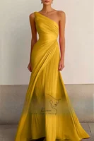 KUXA formelle élégante fête robes de bal femmes robes de soirée Sexy une épaule personnalisé pла Heiе на выпускной 2