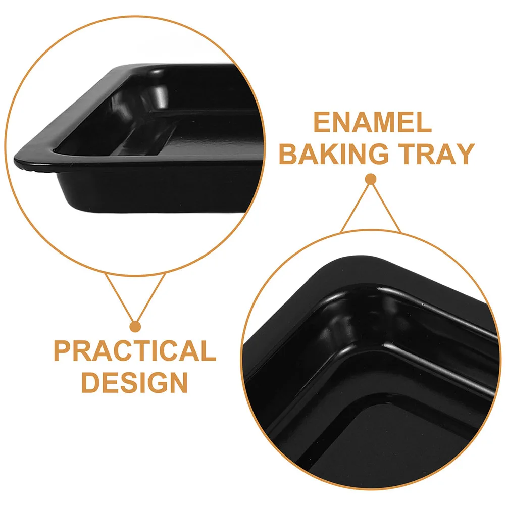 

2pcs Trays 34x26x2.5cm Commercial Toaster Oven Oven Pans Cookie Sheets Cookie Pan Roast Pan Sturdy Construction