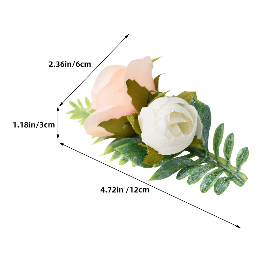 Pet Wedding Hairpin Stylish Simulation Flower Dog Cat Hair Clip Perfect Wedding Party Pet Hair Accessories Fake Flower