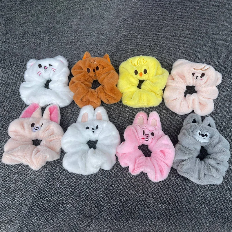 STAY Li Longfu Fang Can Hair Ring SKZOO Cartoon Embroidery Rabbit Hair Rope Japanese and Korean Limelight Rope Fan Gifts - Image 2