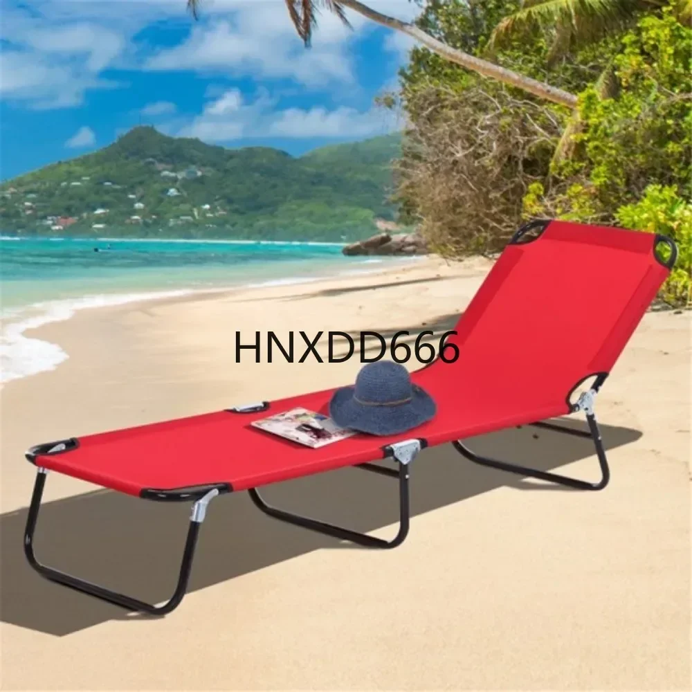 Foldable recliner / beach chair load-bearing, waterproof powder-coated steel foldable design for easy transport without assembly