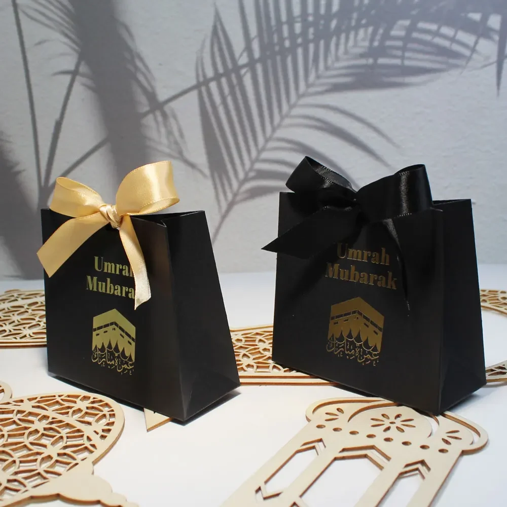 Umrah Mubarak Candy Boxes-Elegant Muslim Islamic Ramadan Kareem Iftar & Happy Eid al-Fitr Party Decor - Ideal Hajj Gift Presents