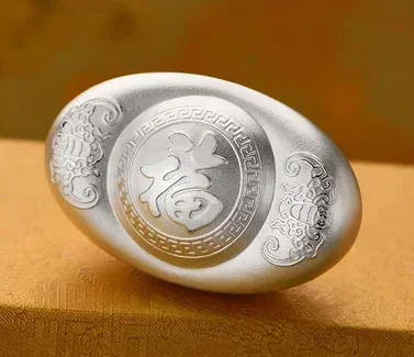 

999 pure silver yuanbao solid silver yuanbao silver ignot 10g-100g