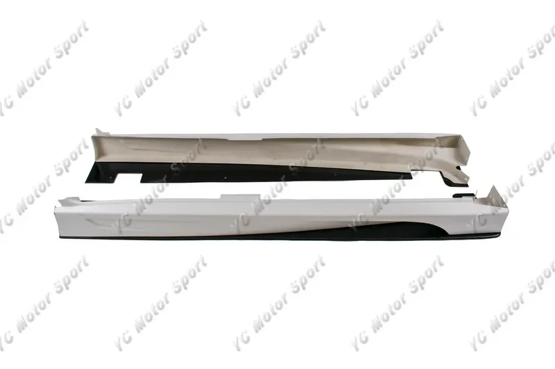 Car Accessories FRP Fiber Glass VS 09' S Ver Style Side Skirt with Underboard Fit For 2001-2007 Evolution 7-9 EVO 7 8 9