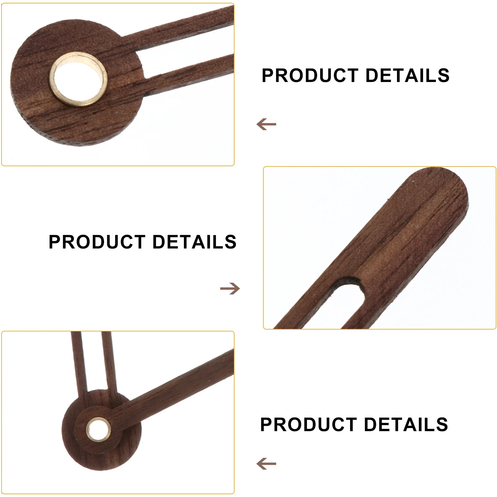 

5 Sets Wooden Hand Clock Mechanism Replacement Hands Movement Kits Diy Component Parts
