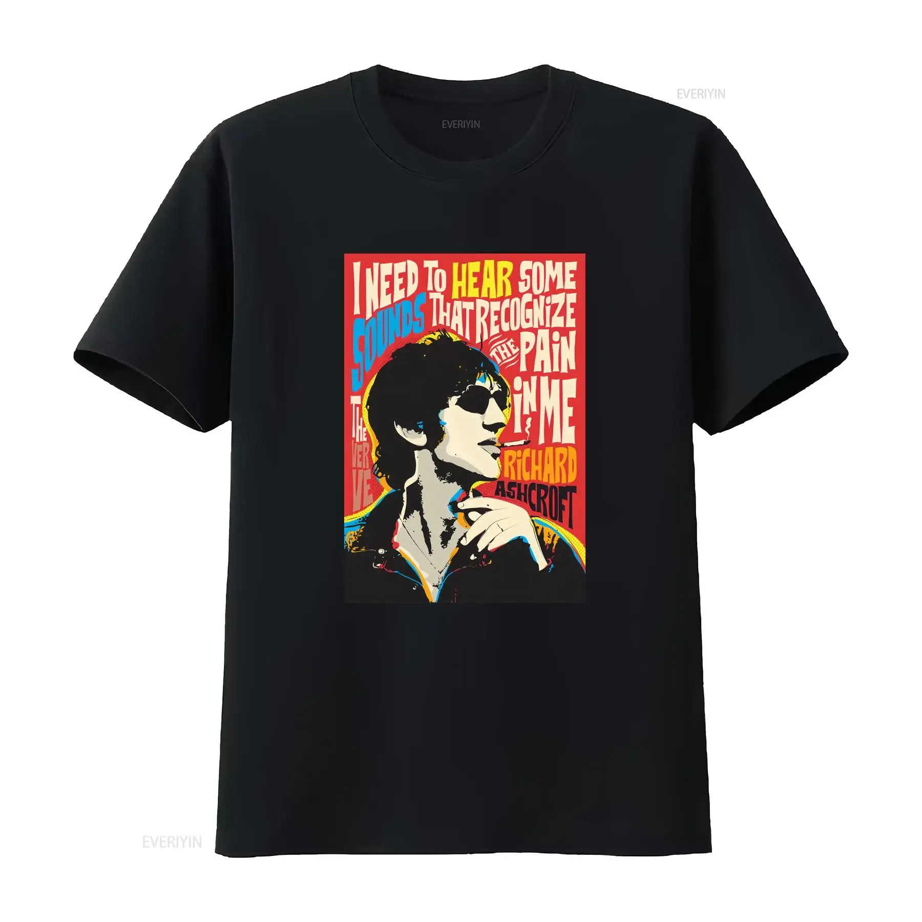 Richard Ashcroft Pop Quote Essential T Shirt Good s vintage Washed graphic Stylish Soft Stretched Casual homme Versatile