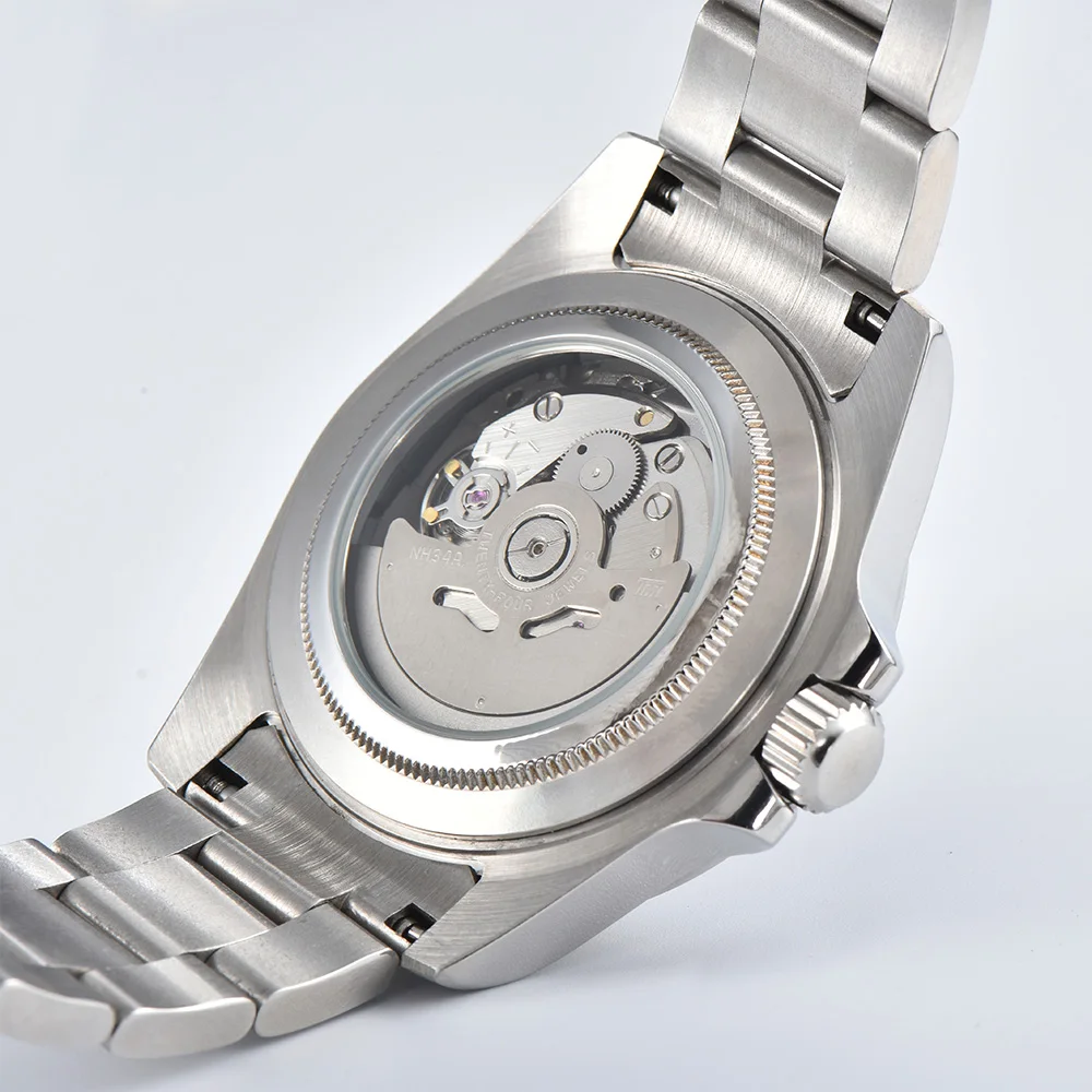 39mm GMT steel 24-hour bezel DC Luxury Brand watch with NH35 movement sapphire glass explorer watch case accessories