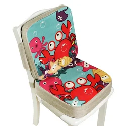 Bebê Anti-Skid impermeável ajustável Almofada da cadeira, Booster Seat, Children's Dining Chair Pad, Booster Pad