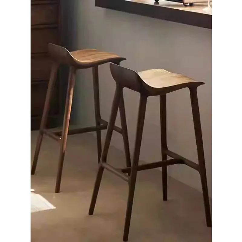 

North American Black Walnut Bar Chair Island High Stool