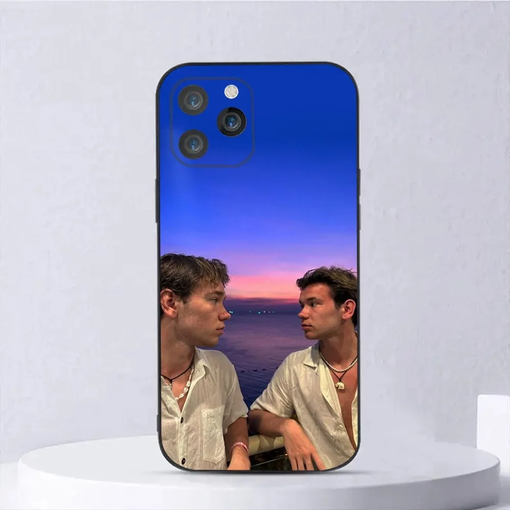 Etui na telefon Marcus And Martinus Music do iPhone 15,14,13,12,11, Plus, Pro Max, XS, X, XR, SE, Mini, 8,7 Miฤkka silikonowa czarna obudowa