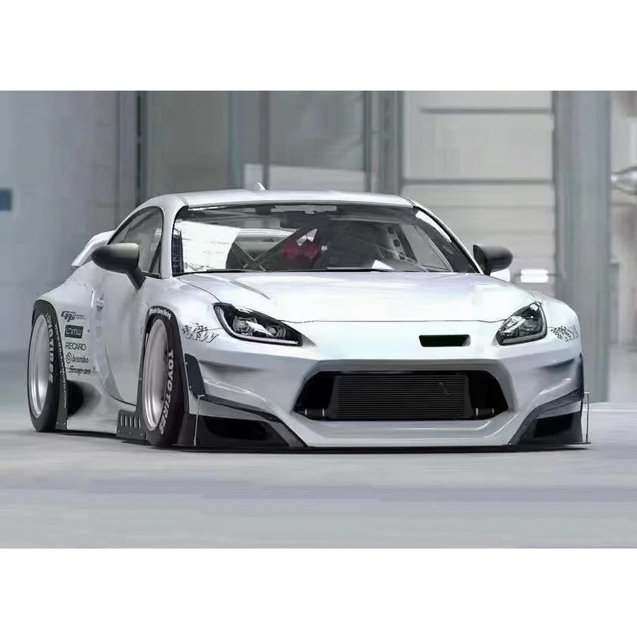 Suitable for Toyota GR86 Subaru BRZ Upgraded Rocket Rabbit Wide Body Surrounding Body Kit FRP unpainted Auto Parts 2021-2023