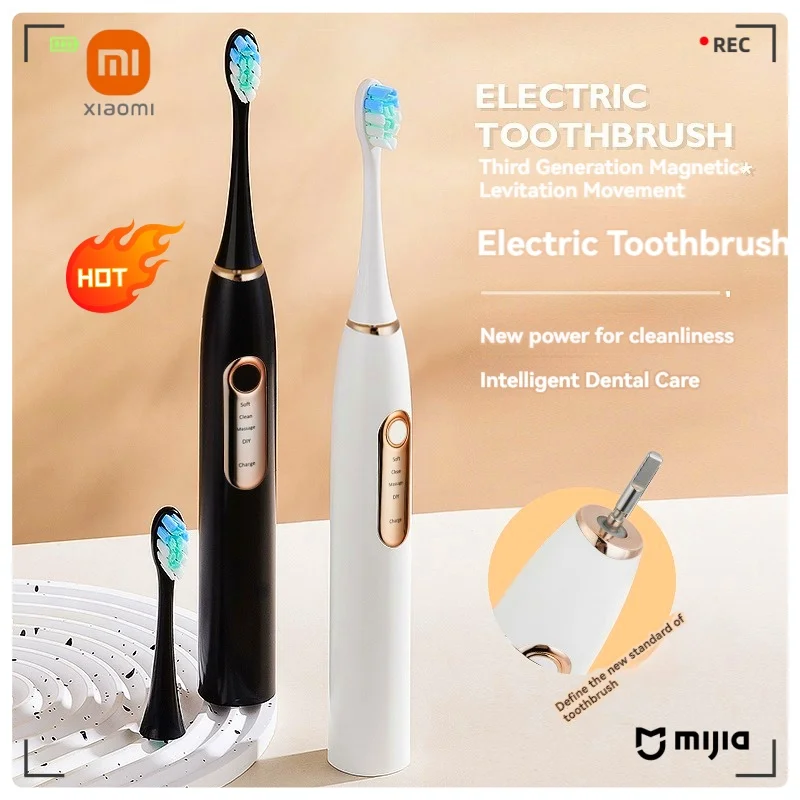 

XIAOMI MIJIA IPX7 Waterproof Smart Sonic Brush Electric Toothbrush Ultrasonic Whitening Teeth Tooth Brush For Toothbrushes