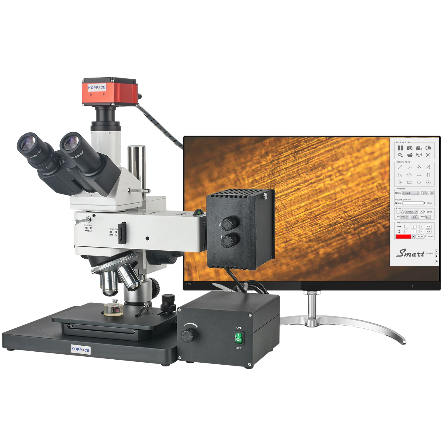 

KOPPACE 8.3 Million Pixels 380X-3800X Metallurgical Microscope 4K HD Camera Supports Measurementand Video Recording