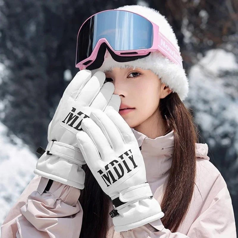 

Waterproof Warm Winter Gloves Cycling Cold Protection Fleece Lined Biker Gloves Thicken Luvas De Trabalho Windproof Motorcycle