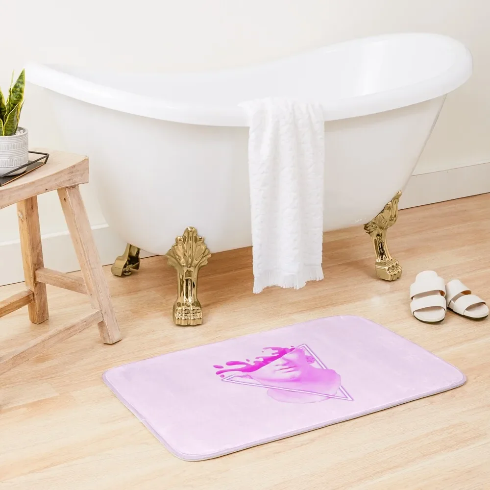 vaporwave bust Bath Mat For The Bathroom Floors Bathroom Shower Anti Slip Bath Stickers Mat