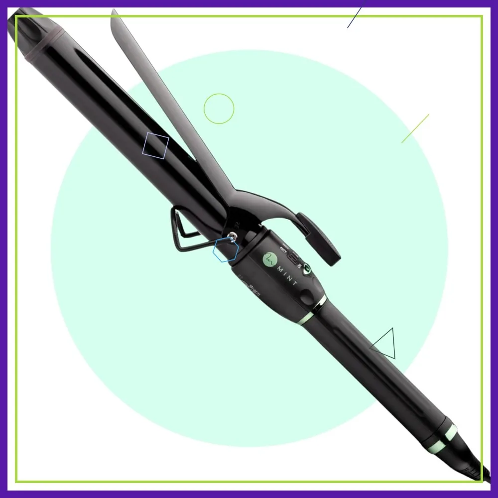 Professional Extra Long Curling Iron 1.25 Inch, Dual Voltage Ceramic Hair Curler for Medium to Large Curls