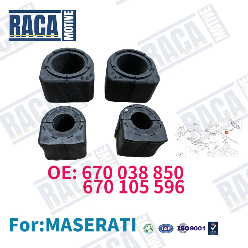 For Maserati Levante M161 2016+ Front And Rear Stabilizer Bar Bushings 670105596 670038850