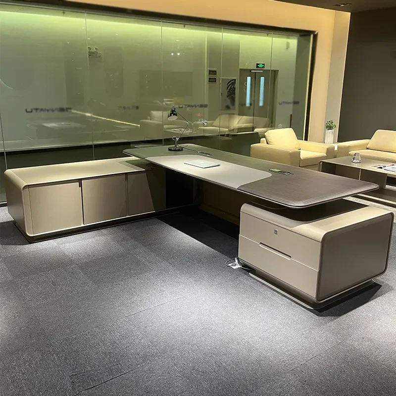 

Простой современный стильный стол руководителя класса люкс, высококачественный рабочий стол для руководителей