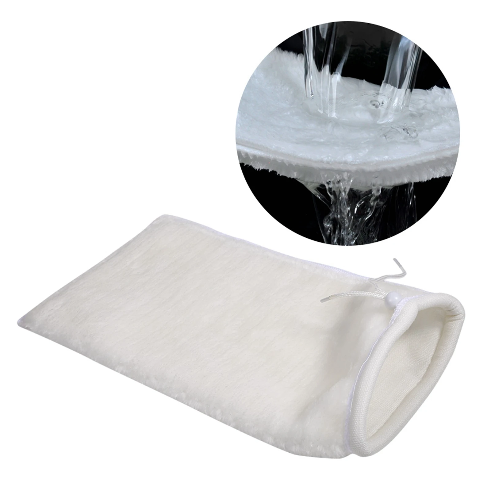 Fish Filter Bag Filter Socks Drawstring Aquarium Fish Sock Filtration Marine Sump Filter Cotton Bag Cleaner Practical
