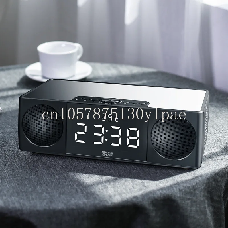 S99 High Quality Multi-Function Auxiliary FM TF U Disk Alarm Clock Video Screen Stereo 2.0 20W Speaker with Display