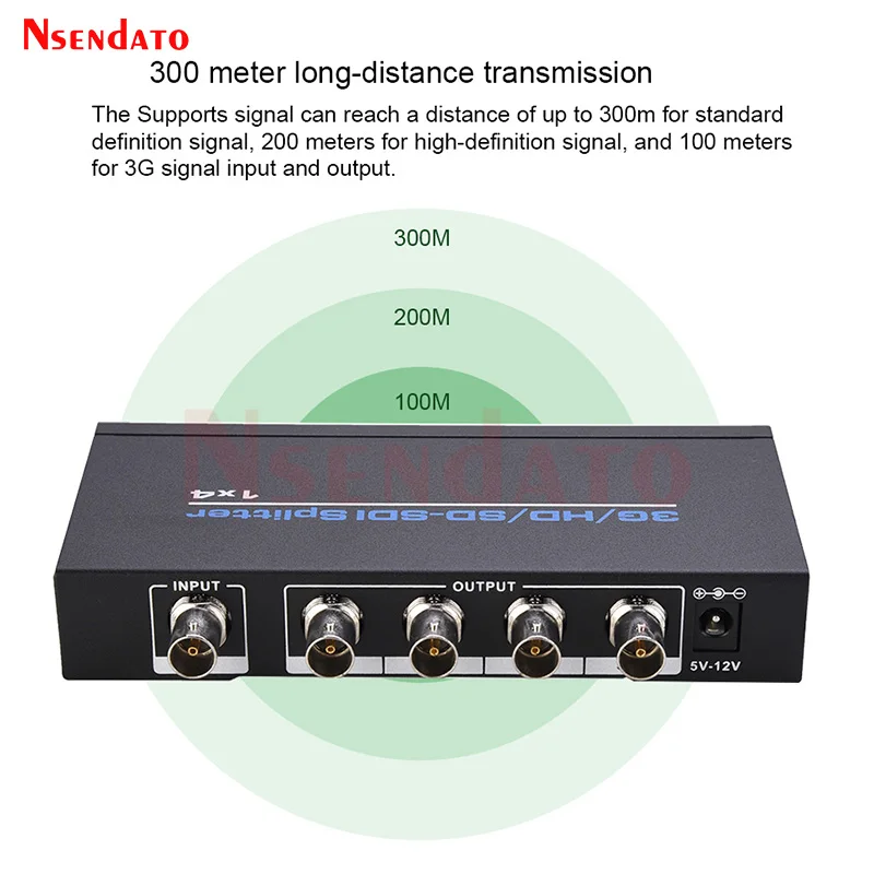 Imagem -06 - Sdi Repetidor Extensor com Adaptador de Energia Divisor de Vídeo para Dvr Sdi Monitor 3g hd e sd in a Out in