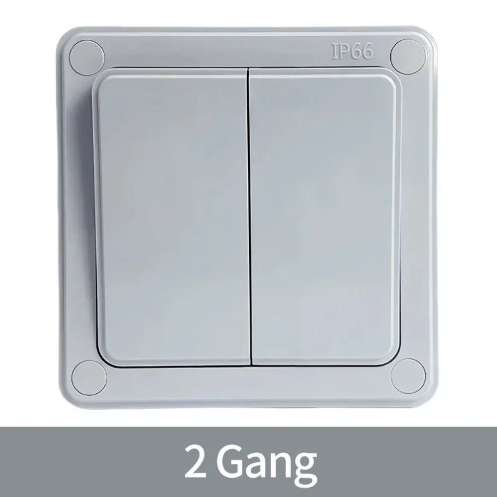 Thick Waterproof Sealing Switch Waterproof Switch 1 Gang Switch IP66 Wall Switch Plastic Material Dustproof Design