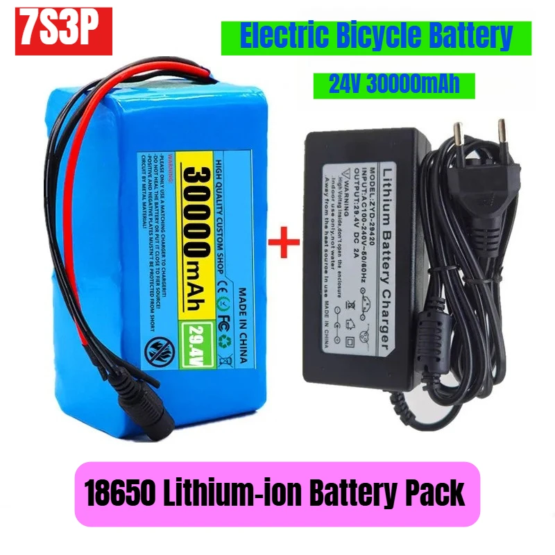 

7S3P 18650 Lithium-ion Battery Pack 24V 30000mAh for Electric Bicycle Battery