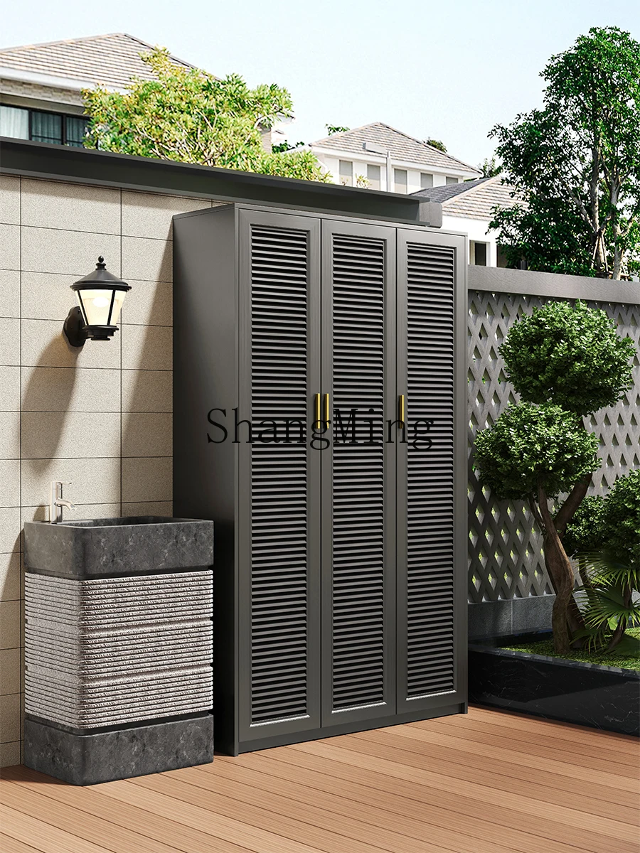 

CLall-aluminum alloy waterproof and sunscreen storage sub-villa courtyard yard tool storage cabinet