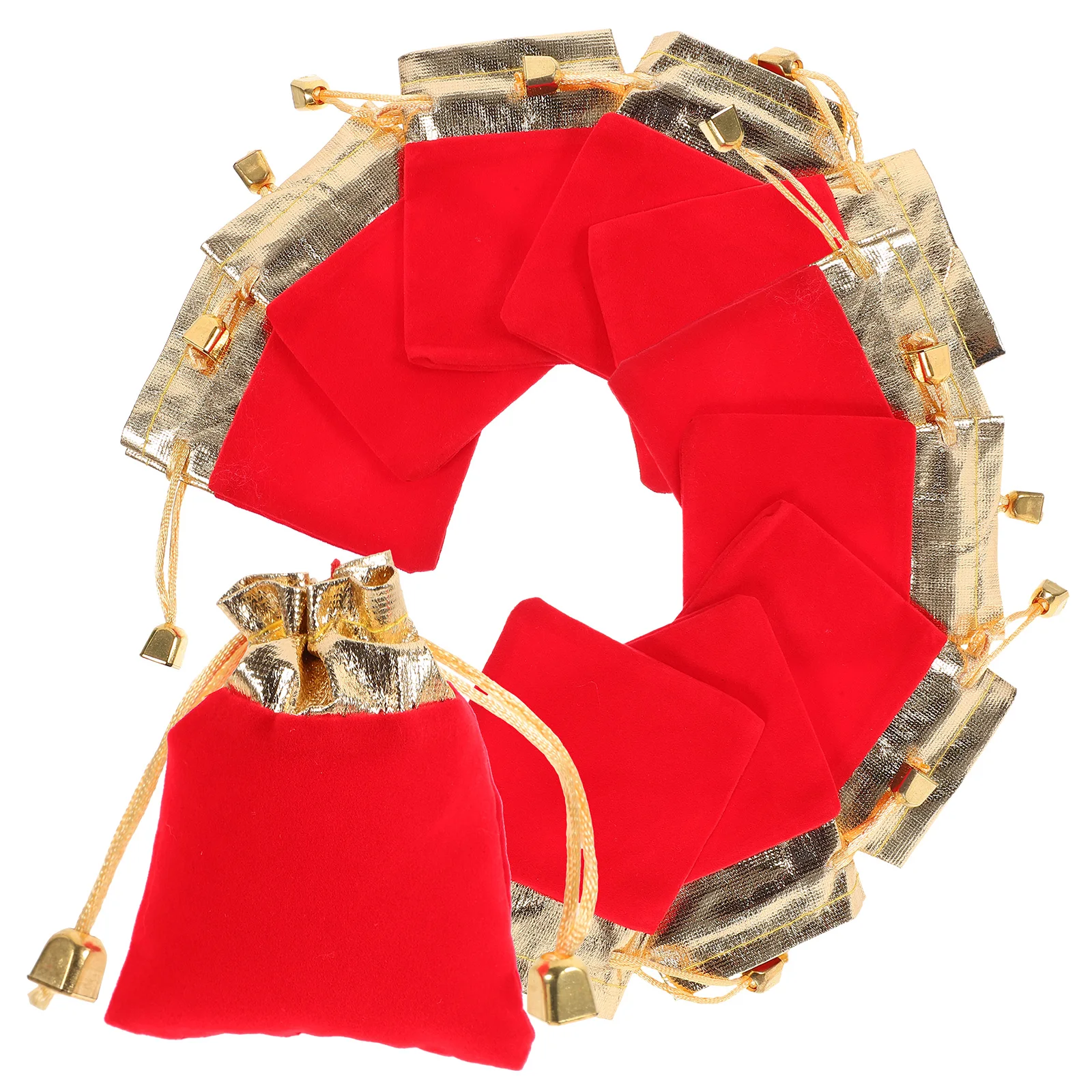 

20 Pcs Gold-edged Pocket Gift Drawstring Bag Birthday Bags for Presents Jewelry Storage Organizer