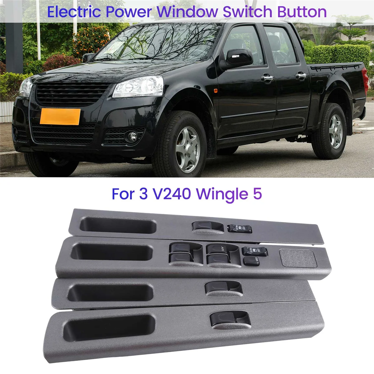 Car Electric Power Window Switch Lifter Regulator Control Button for Great Wall Wingle 3/V240 Wingle 5 2006-2011 Without