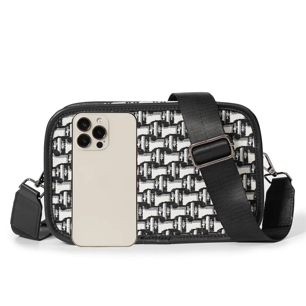 Luxuriöse Umhängetasche für Herren, modisches Markendesign, Herren-Umhängetaschen, quadratische Schultertaschen für Herren, Clutches, Handtasche, Sling Bag – Detail 8