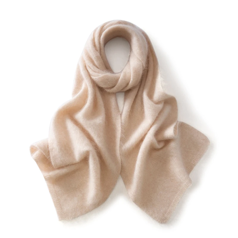 

Шарф из 100% кашемира, размер 160*20, для женской осенне-зимней верхней одежды, теплый вязаный кашемировый шарф, шаль