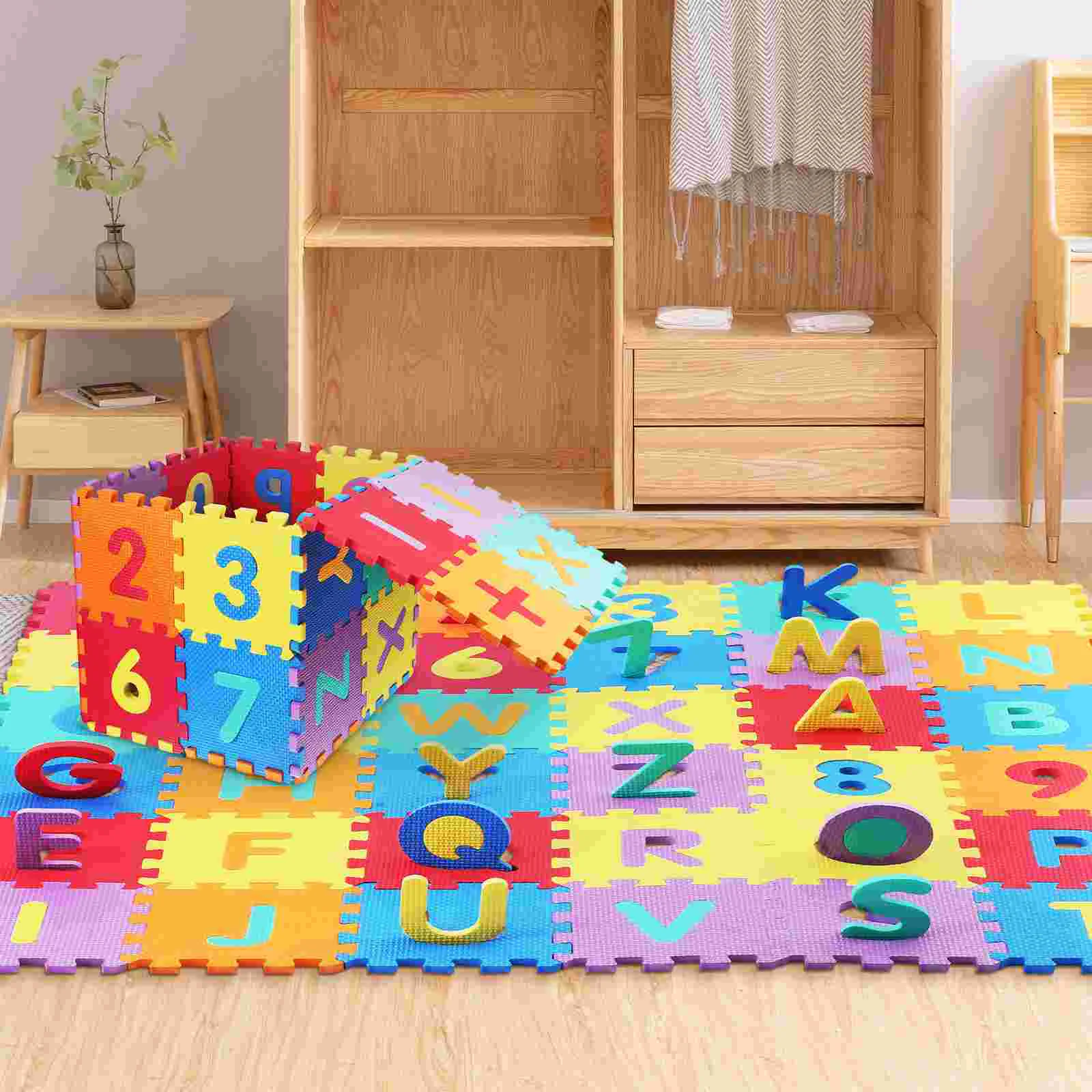 40 Pcs Puzzle Mat Foam Mattress Topper Tiles Play Soft Mats For Floor Baby Eva Kids Newborn