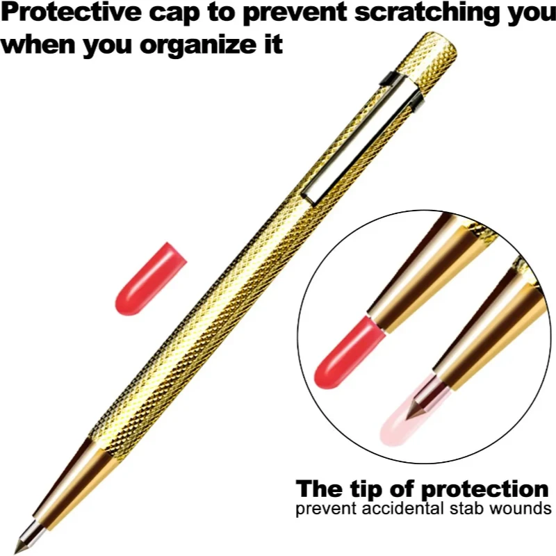 

Ручка для резки металлической плитки, 6-дюймовый наконечник из карбида вольфрама, ручка для маркировки, гравировальная ручка для керамики, резьба по дереву, ручные инструменты