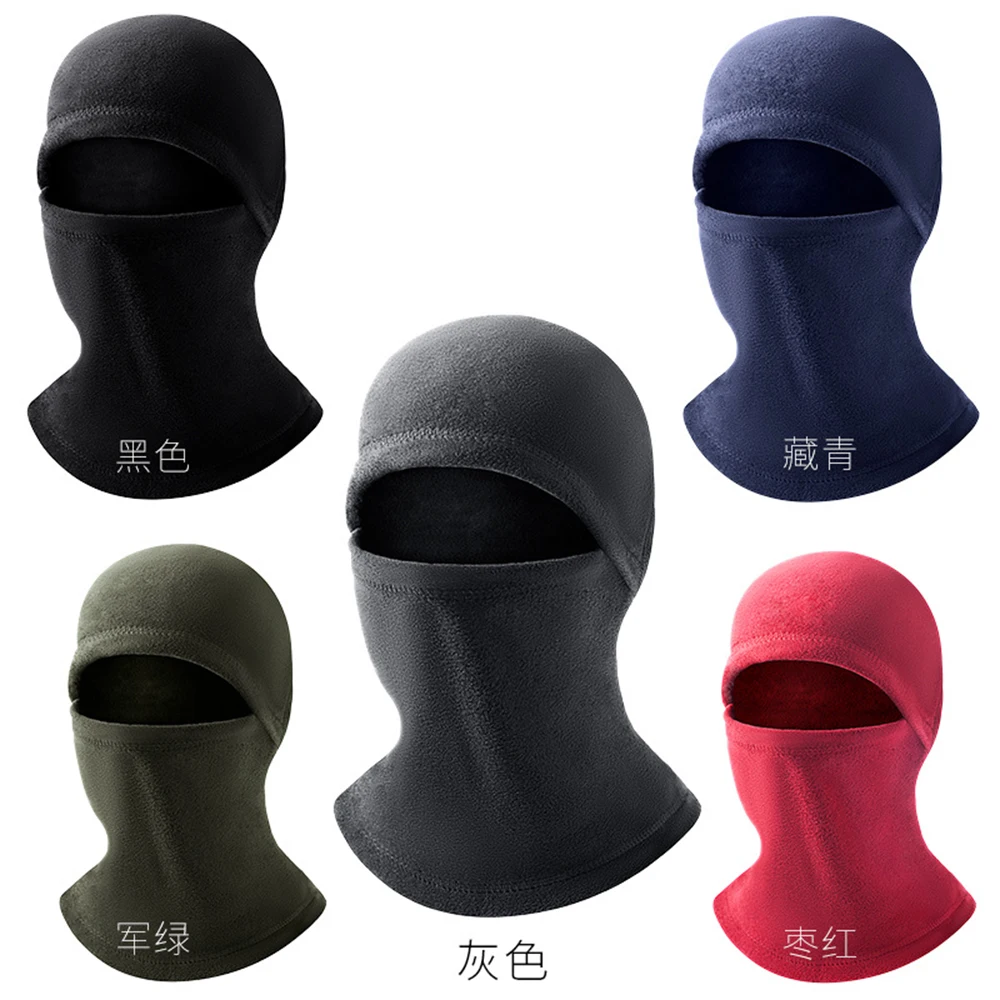 Motorcycle Face Mask Shawl Autumn Winter Thermal Fleece Face Shield Mask Moto Balaclava Windproof Cycling Ski Scarf Ski Mask