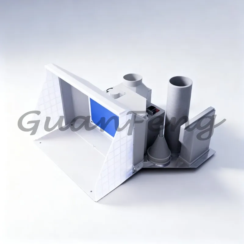Portable Paint Mist Filter Spray Booth, Mini Spray Cabin Fume Extraction System for Model Craft Spraying Workshop