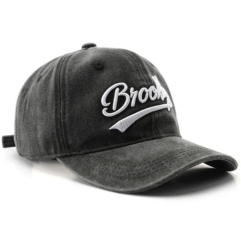 2025 봄/여름 유니섹스 코튼 야구 모자 빈티지 워싱 알파벳 ALWAYS 자수 - 힙합 스타일 스냅백 디자인