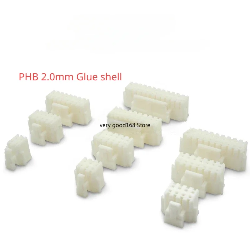 50PCS Micro Mini PHB 2.0mm Female Housing Connector Double Row buckle plastic shell 2x2P 2x3P 2x4P 2x5P 2x6P 2x7P 2x8P 2x9 2x10P