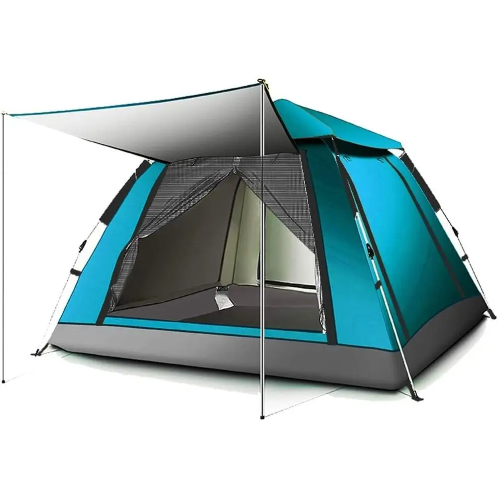 

Автоматическая палатка для 3-5 человек для кемпинга, пляжа и активного отдыха - водонепроницаемая и портативная